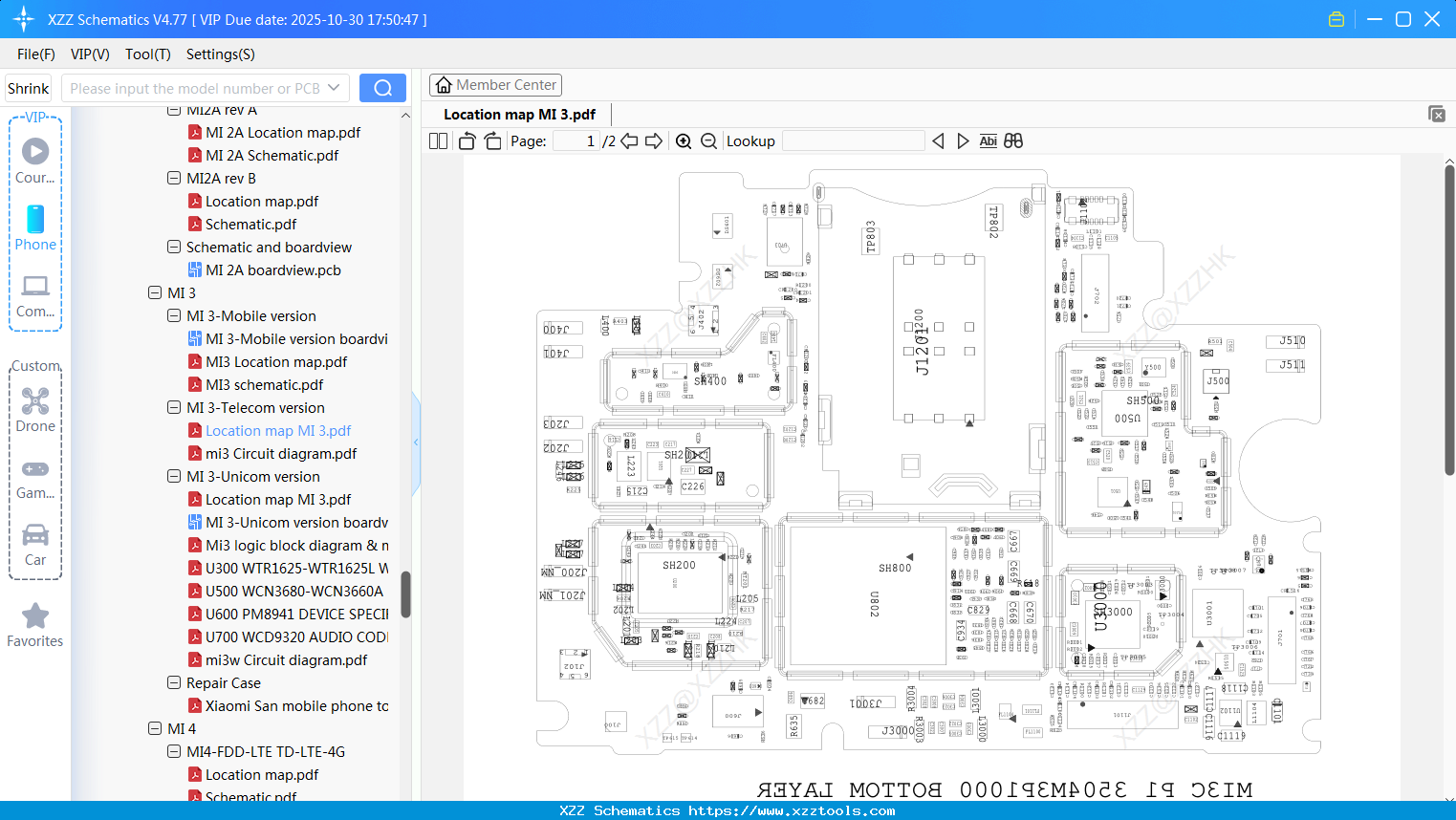 Xiaomi Location Map MI 3